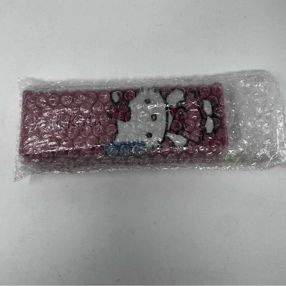 NEW 2013 Sanrio Double Sided Magnetic Hello Kitty Pencil Case Purple Vinyl NEW - Picture 3 of 7